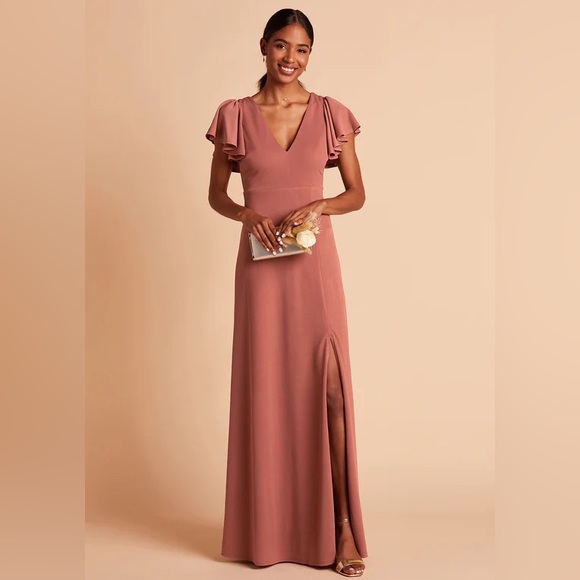 Birdy Grey Dresses & Skirts - Birdy Grey HANNAH DRESS CREPE DESERT ROSE SMALL NEW NWT BRIDESMAID WEDDING